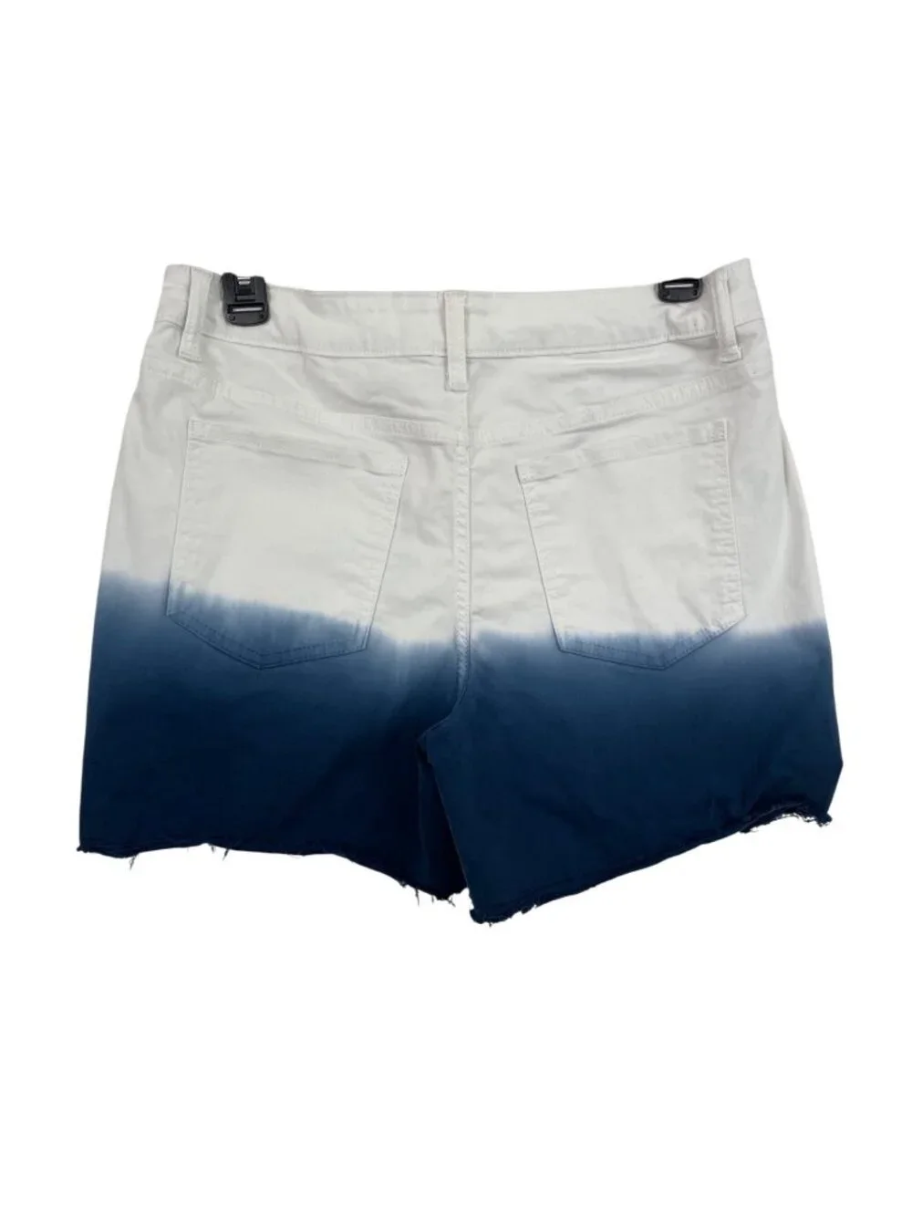 Falls Creek White Blue Ombre Cutoff Jean Shorts Womens Size 8 - Picture 2 of 8